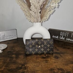 SUPER SALE...Louis Vuitton Monogram Canvas Wallet - Brown/Gold